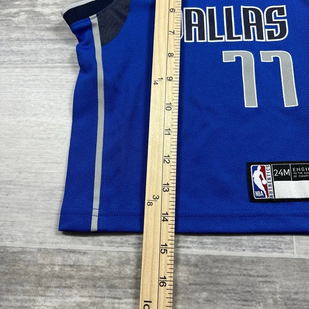 Nike Engineered Luka Doncic Blue Dallas Mavericks NBA Jersey #77 Kids Unisex 24M